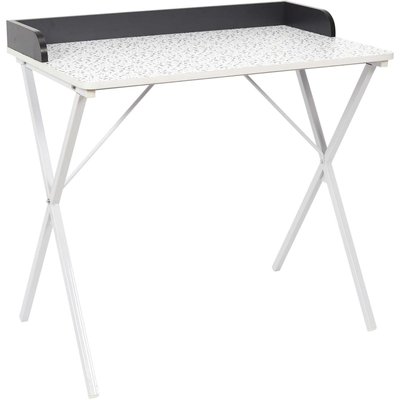 Bureau en métal et MDF Terrazzo Gris CMP