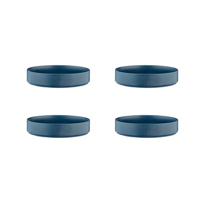 Lot de 4 assiettes creuses en grès, SCANDI BJORN