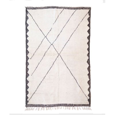 Tapis berbere marocain pure laine beige AFK LIVING