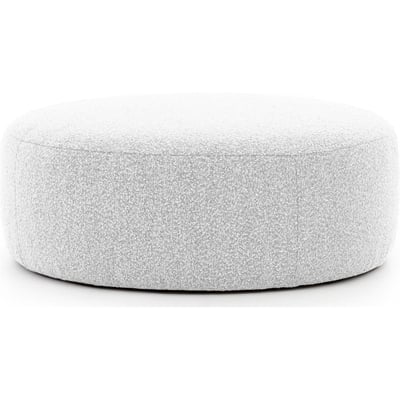 Pouf rond CASTELLINA en tissu bouclé RECOLLECTION