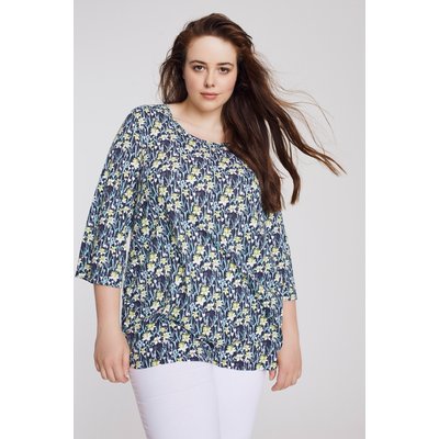 T-shirt Bellieva, Fronces stretch, col rond ULLA POPKEN