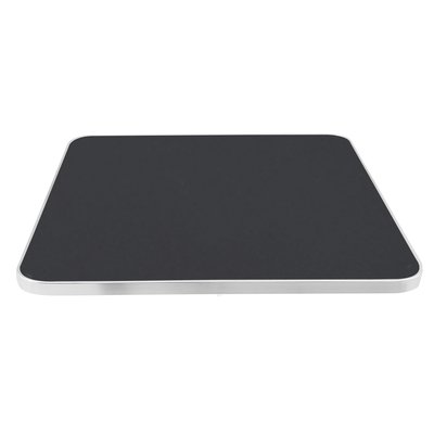 Plateau de table carré en mélaminé avec cerclage en aluminium 60 x 60 cm OVIALA