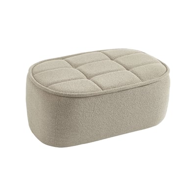 Pouf, repose-pieds pour chauffeuse 1 place Boni bouclette texturée BONI SWEEEK