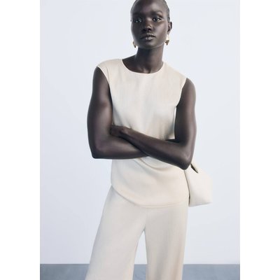 Top maille plissé MANGO