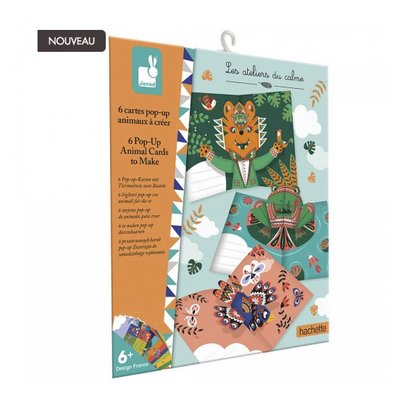 6 Cartes Pop up animaux a creer JURATOYS