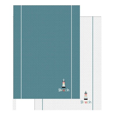 Lot de 2 torchon Phare breizh EDEN
