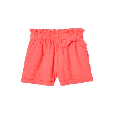 Short en gaze de coton style "paperbag" VERTBAUDET