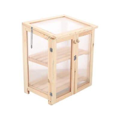 Serre en pin naturel Texel Hauteur 85 cm JARDINDECO