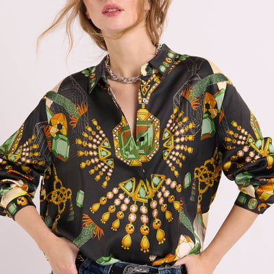 Chemise à motifs BONAVENTURE DIAMONDS WILD