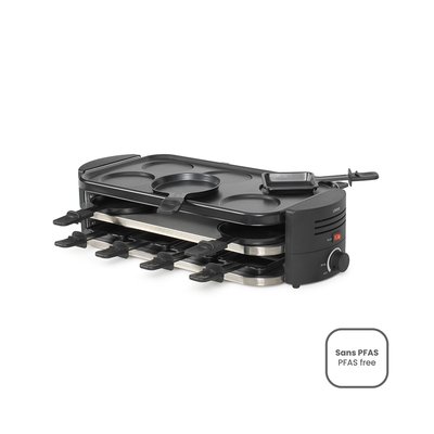 Appareil à raclette, pizzas et crêpes 8 personnes LIVOO