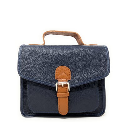Sac bandoulière cartable en cuir grainé CALVI OH MY BAG