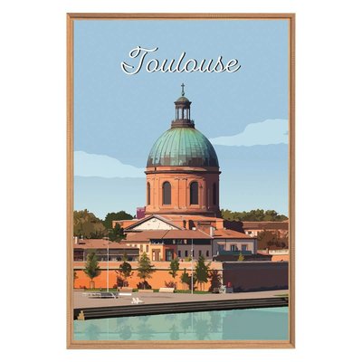 Tableau Mural Illustration Dôme De Toulouse ARCHITECTURE CEANOTHE