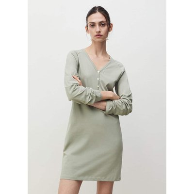 Chemise de nuit en coton col en V MANGO