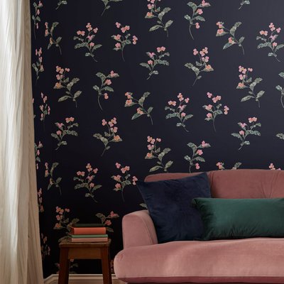 Papier peint Délicats bouquets fleuris une nuit d'été JOULES