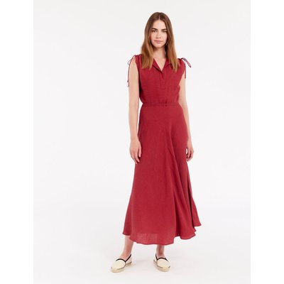 Robe violine en lin INES DE LA FRESSANGE PARIS