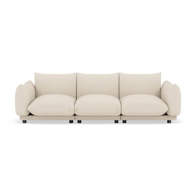 Canapé modulable en velours texturé, JEANNE LISA DESIGN