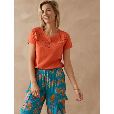 Tee-shirt fantaisie brodé et ajouré DAXON
