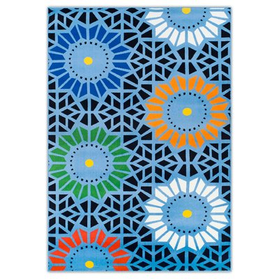 Tapis géométrique Happy Color tissé machine THEKO
