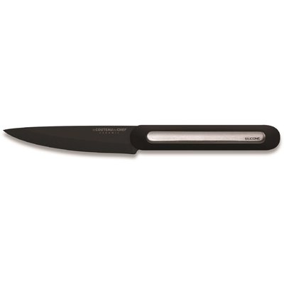 Couteau à steak silicone manche - lame noir Blister Pegb LE COUTEAU DU CHEF