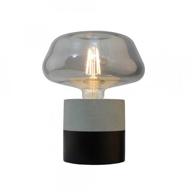 Pied de lampe cylindrique en ciment, BUZINE C-CREATION