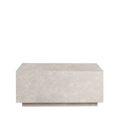 Table basse effet marbre 90x50cm - LIPANI DRAWER