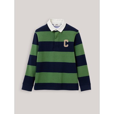 Polo-rugby rayé en coton biologique CYRILLUS