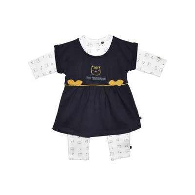 Robe bebe + combinaison feroe SUCRE D'ORGE