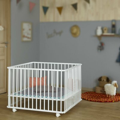 Parc bébé pliant carré Helio Bois massif AKITEN RETAIL