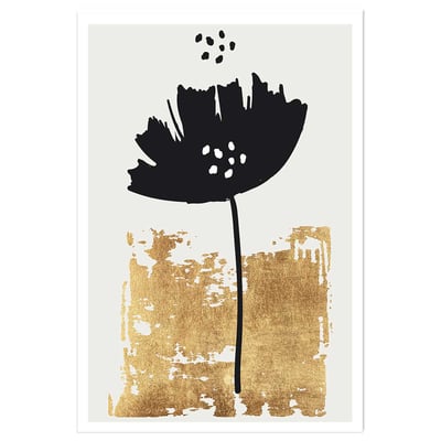 Poster fleur pollen doré HEXOA