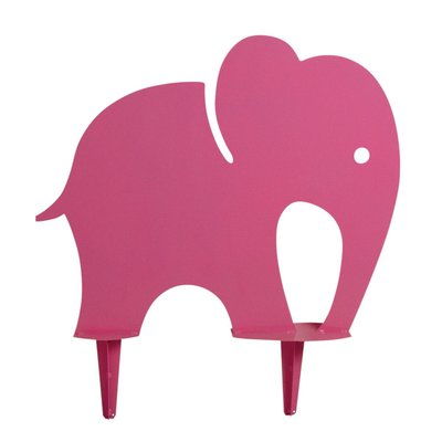 Grand éléphant rose déco en fer AUBRY GASPARD