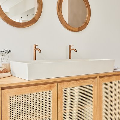 Vasque en béton beige 100 cm BERAH GETAH