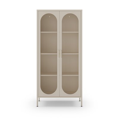 Vaisselier 2 portes en métal H170cm- ZIO DRAWER