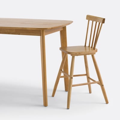 Silla trona para niños con barras de madera maciza de hevea, Jyko LA REDOUTE INTERIEURS