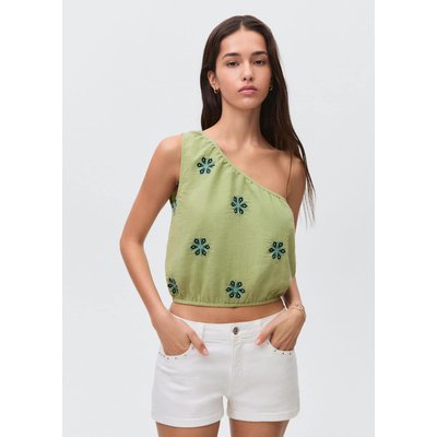 Top asymétrique brodé MANGO TEEN