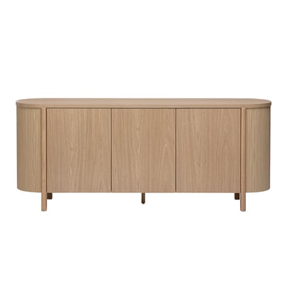 Buffet finition bois clair chêne 3 portes L180 cm PAOLINE MILIBOO
