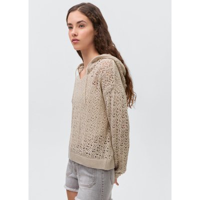 Pull ajouré à capuche MANGO TEEN