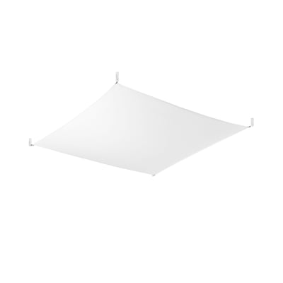 Plafonnier Tissu Blanc G13 4 Luna EDEN