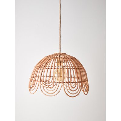 Suspension rotin forme fleur CYRILLUS