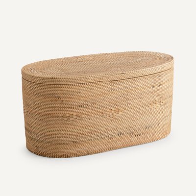 Ovalen koffer, gevlochten rotan, Pantos AM.PM
