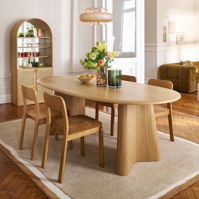 Table placage chêne, 6 à 8 couverts, William LA REDOUTE INTERIEURS