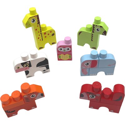 Lot de 7 animaux du monde Abrick - Bon état ECOIFFIER