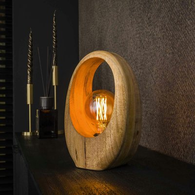 Lampe en bois de manguier forme organique H 30 cm LUCKNOW PIER IMPORT