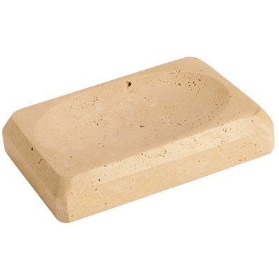 Porte savon en travertin 13x9x2.5cm WADIGA