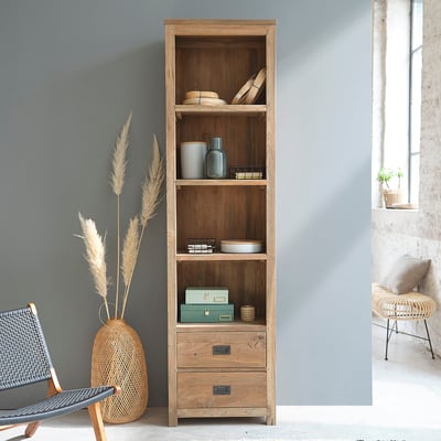 Bibliothèque en bois de teck recyclé  CARGO BERAH GETAH