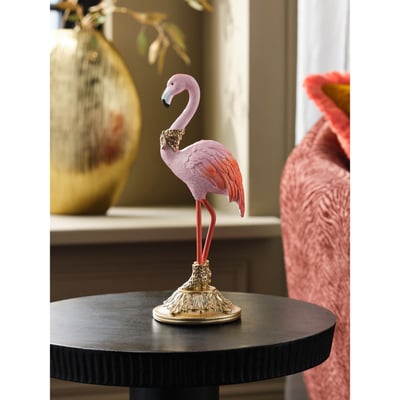 Décoration flamant rose avec accents dorés NEXT