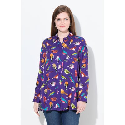 Chemisier, oiseaux, col chemise ULLA POPKEN