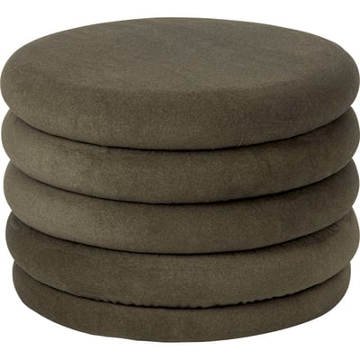 Pouf rond en tissu RECOLLECTION