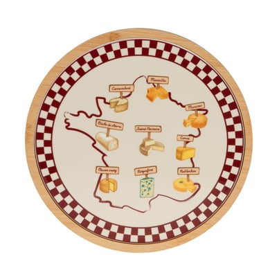 Plateau rond Fromage 27 cm   - FROMAGE TABLE PASSION