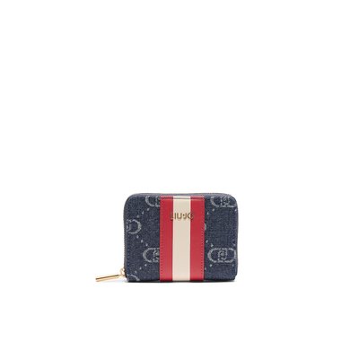 Portefeuille zippé tout autour jacquard LIU JO