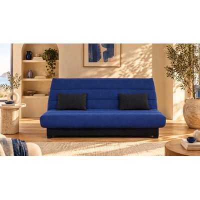 Banquette Clic clac OLIVIA 130 x 190, pearl noir RELAXIMA